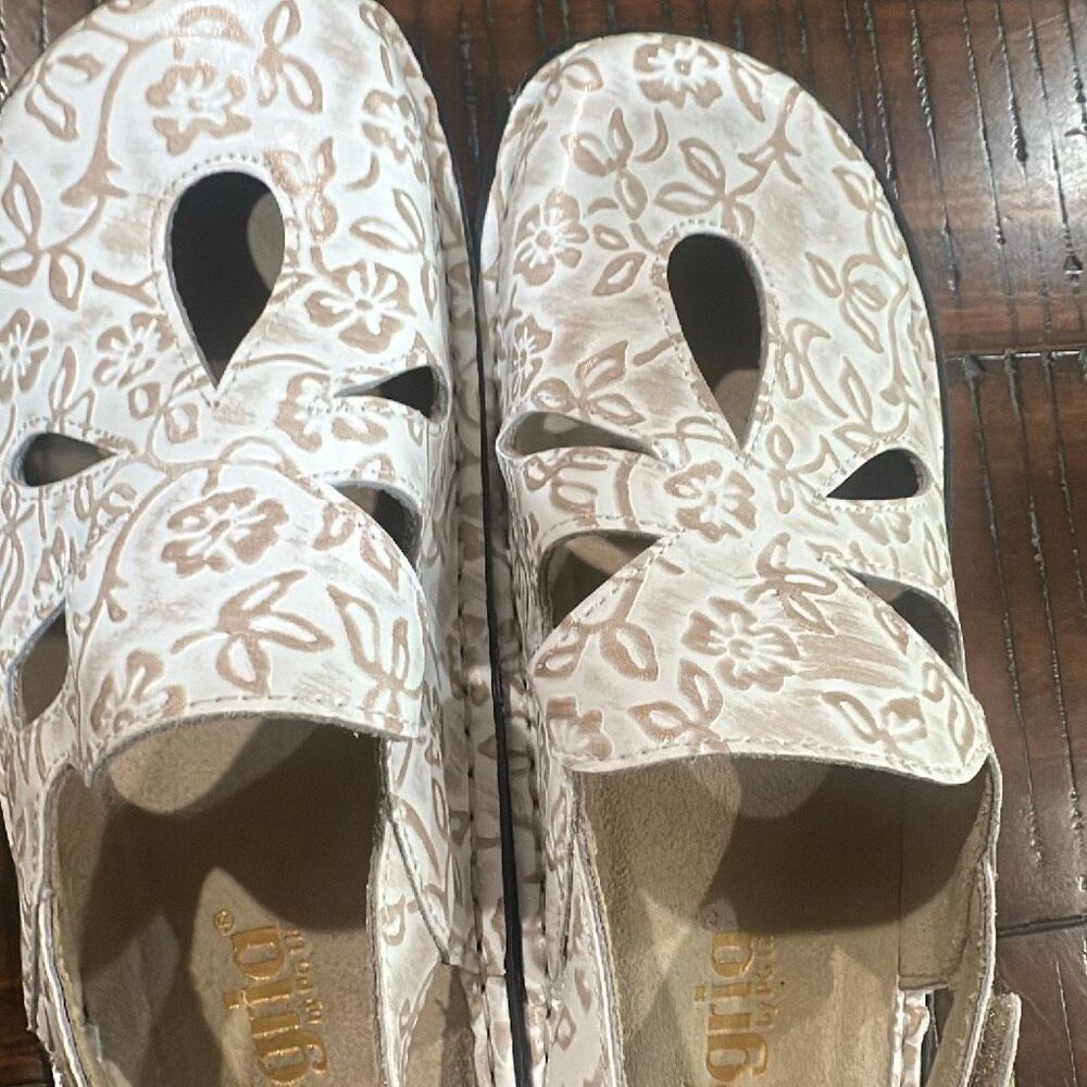 Alegria Linda clogs 37 7 white gold floral - Picture 8 of 9